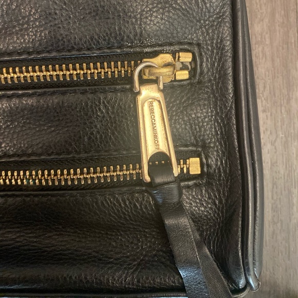 Rebecca Minkoff Mini 5 Zip - Black & Gold - Picture 6 of 8